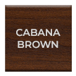 Cabana Brown Woodgrain Finish